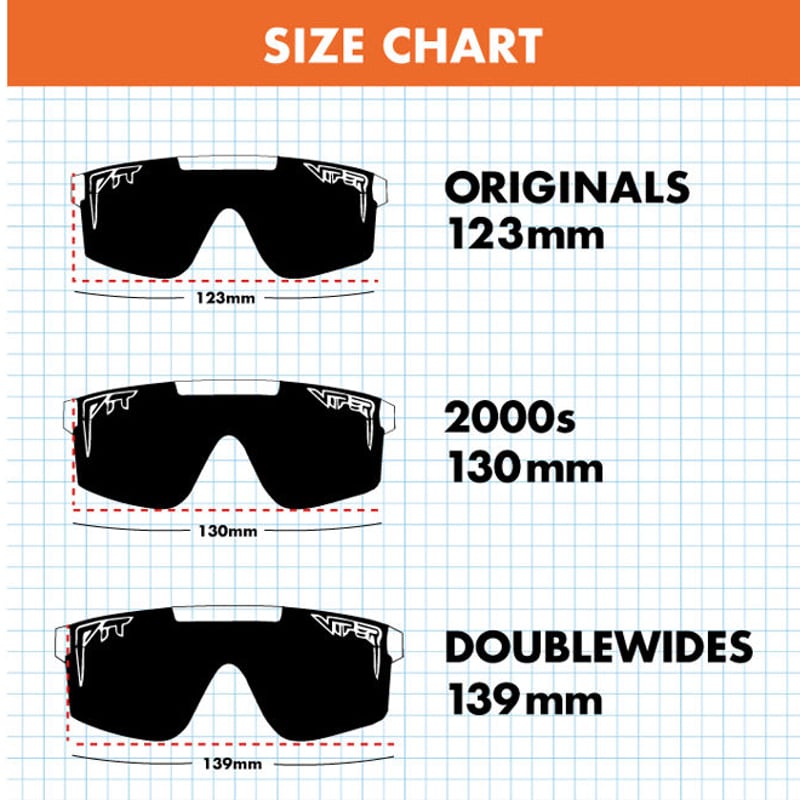 Size Chart | Pitviper Sunglasses Japan Official
