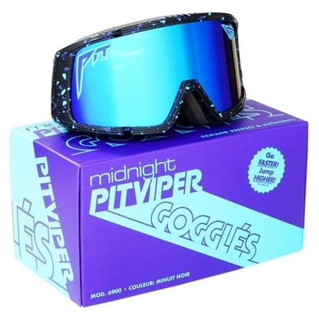 GOGGLES/MIDNIGHT Mirrored Lens and Low L (PITVIPER20034)