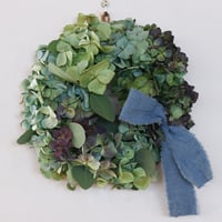 国産>秋色紫陽花のリースNo.1 | karai fleuriste WEB SHOP