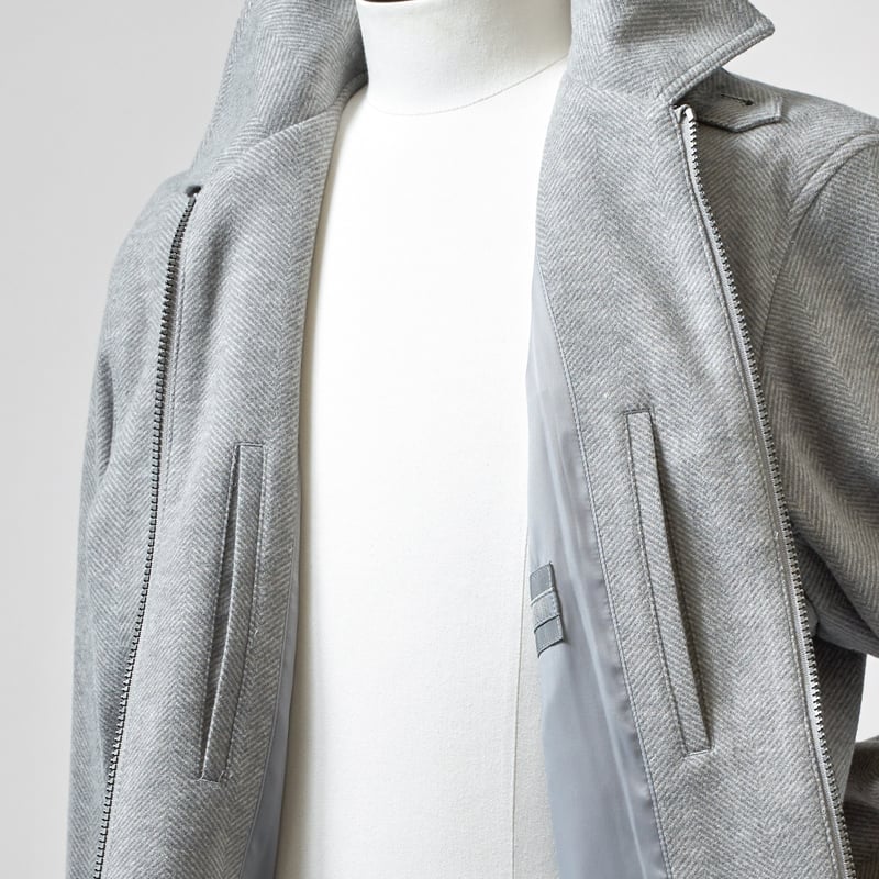 【R氏】Needles ナロー M ブラック×シルバー Needles/ニードルズ Rib Collar Track Jacket - Spider Web