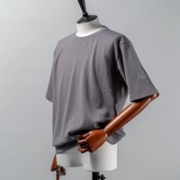 TRATTO [ 31-2252840 ] ﾒｲｽﾄﾚｯﾁﾀﾞﾝﾎﾞｰﾙ【裾切替半袖Tｼｬﾂ】】 - ｸﾞﾚｰ(15)