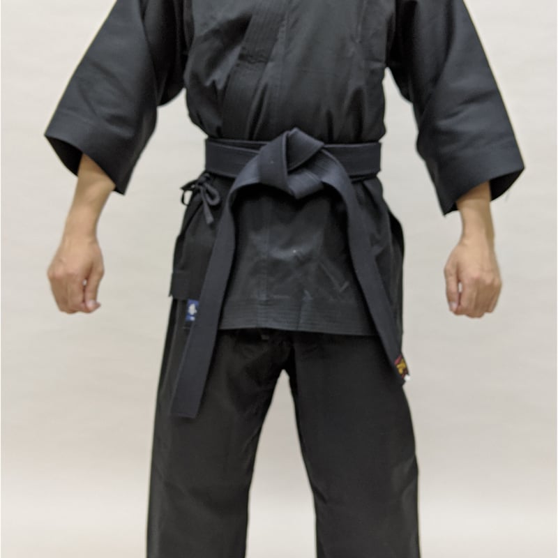 拳王印 空手着 セット（上・下） Karate-Gi SET（Jacket・Pants）黒太綾