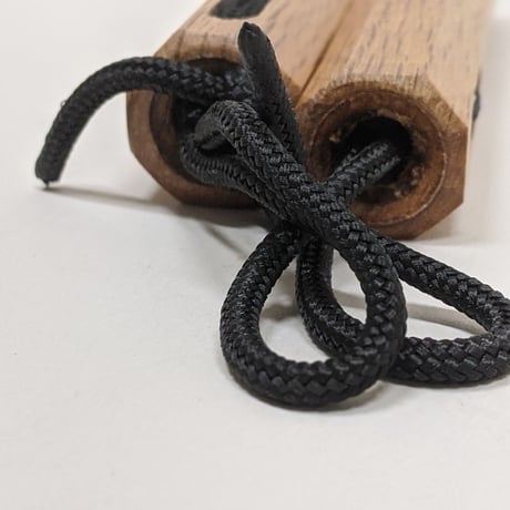 ミニヌンチャク（八角/15ｃｍ/紐）　Mini Nunchaku（Oak/Hakkaku/15cm/Rope）