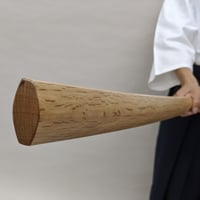 赤樫 櫂型振り木刀　3尺8寸　Kaigata-Suburi-bokuto 3.8shaku