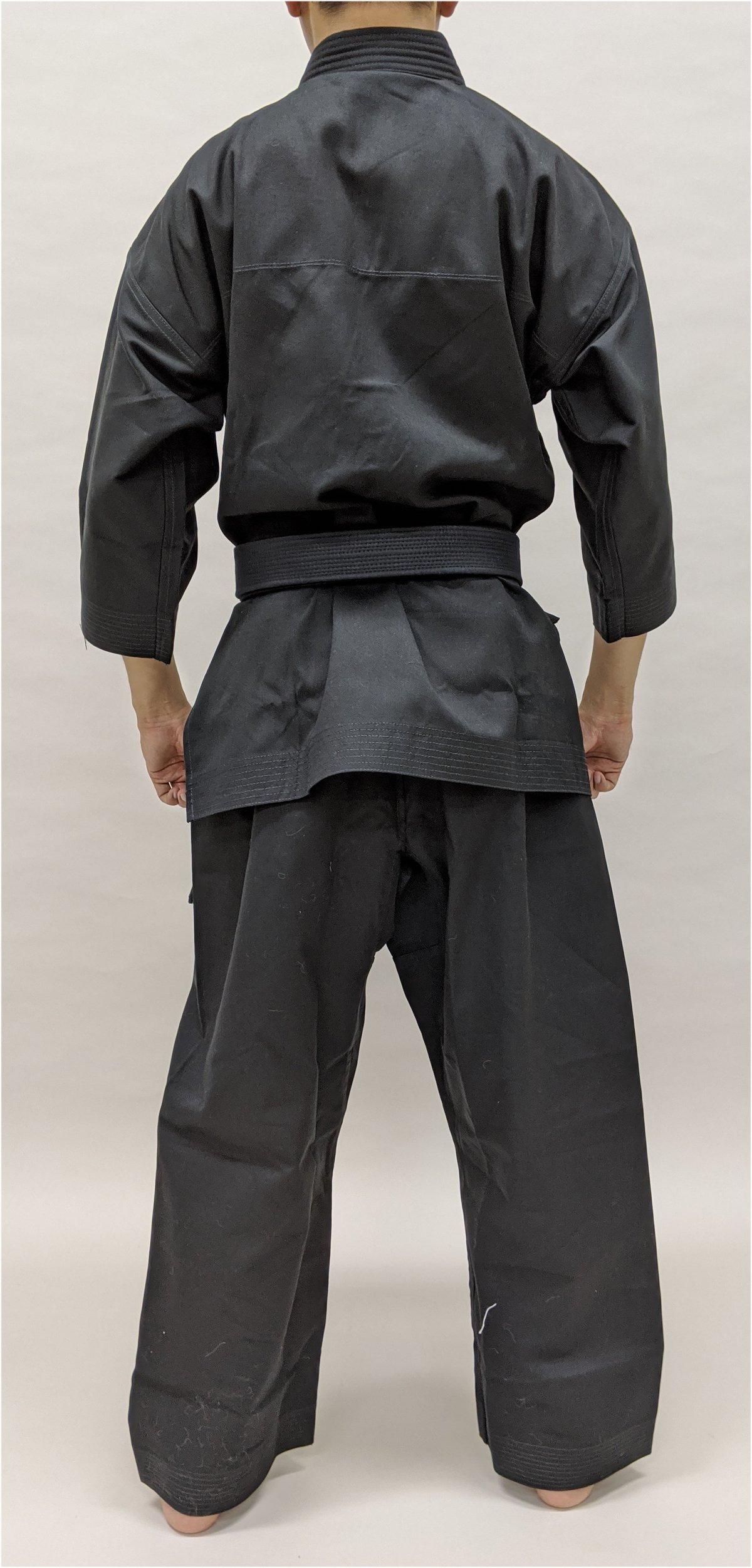 拳王印 空手着 セット（上・下） Karate-Gi SET（Jacket・Pants）黒太綾