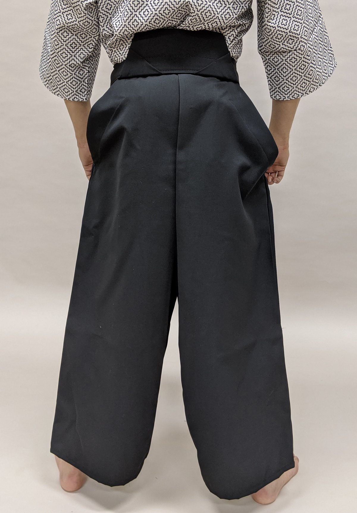専用ページ　短袴　騎兵　歩兵　復刻版➕腕章 櫻屋印 野袴 黒／紺ポプリン Nobakama Poplin Black/Navy
