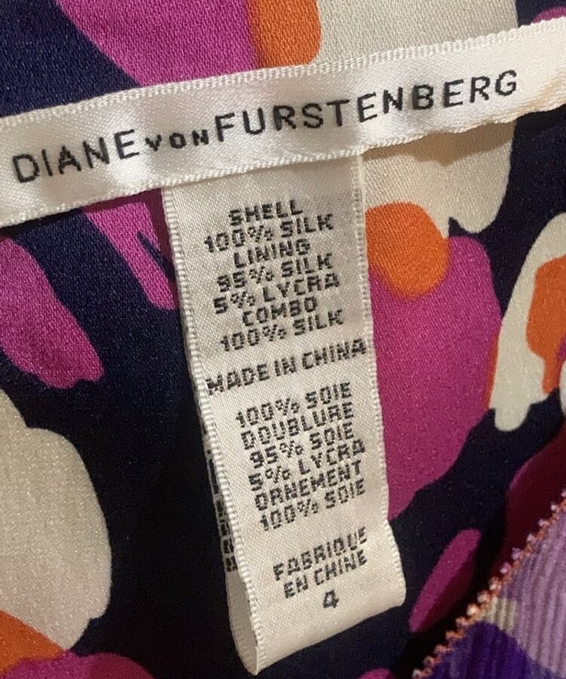 Diane Von Furstenberg ワンピース100％シルク