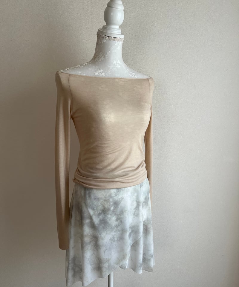 Slight vogue テンセル×メリノウール 薄手長袖Tシャツ Slight vogue テンセル×メリノウール 薄手長袖Tシャツ