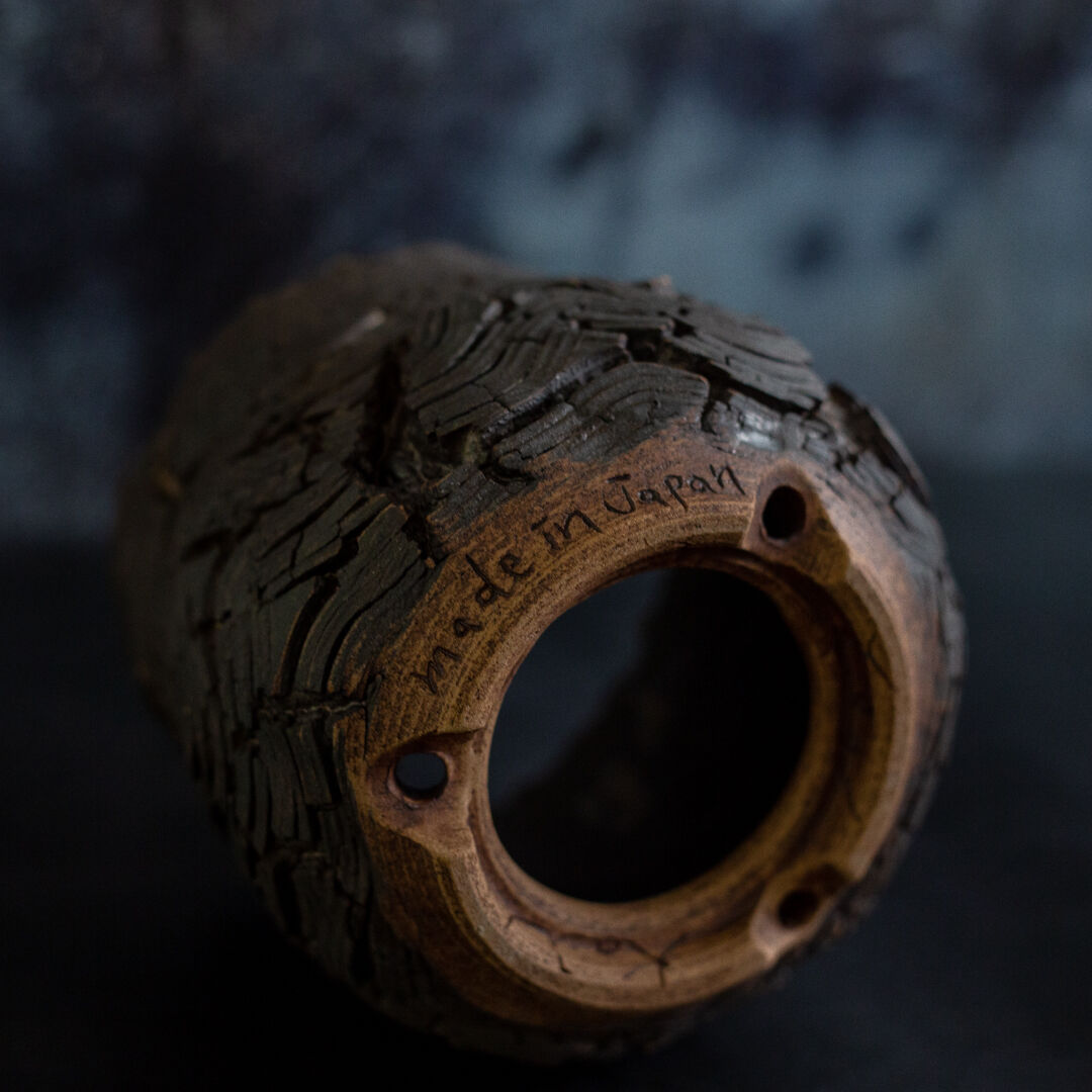 自然木 葡萄木 手付 煙草盆 時代物(K-XA808) 川澄 智一 作品【Rock Bark -wave-】4号 笠間焼 植木鉢 KS-03 |