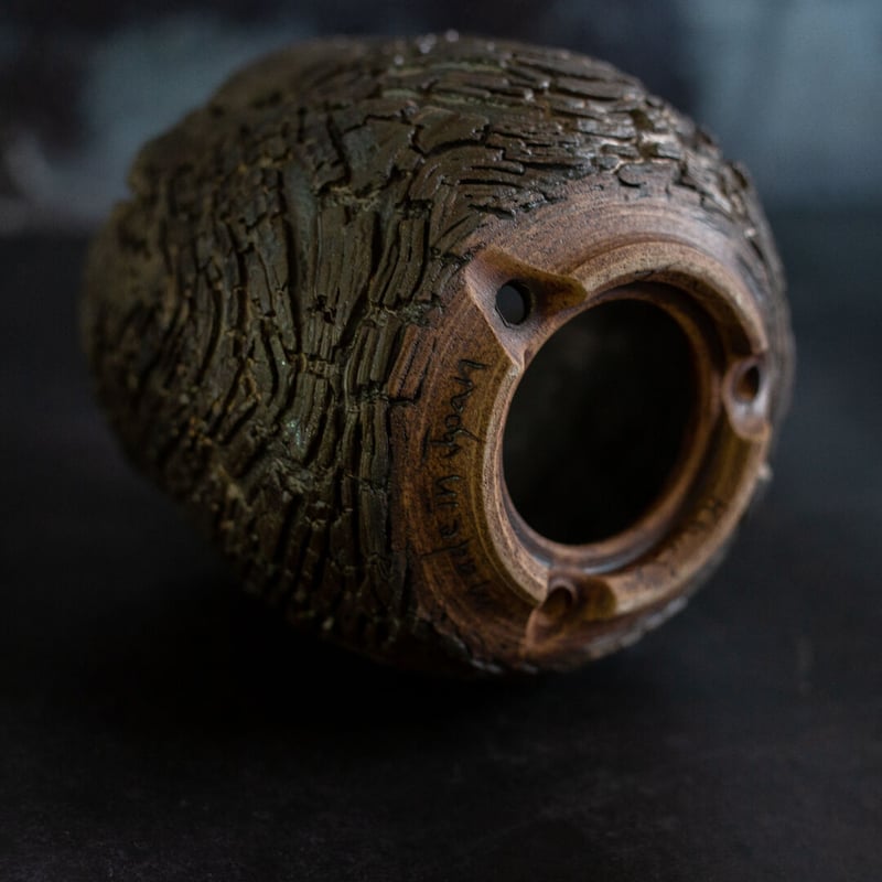 shibakichiさん専用⭐︎ 川澄 智一 作品【Rock Bark -wave-】4号 笠間焼 植木鉢 KS-02 |