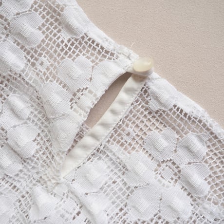 vintage puff sleeve lace blouse