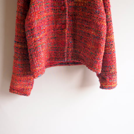 "Karen Hart" multi color tweed jacket
