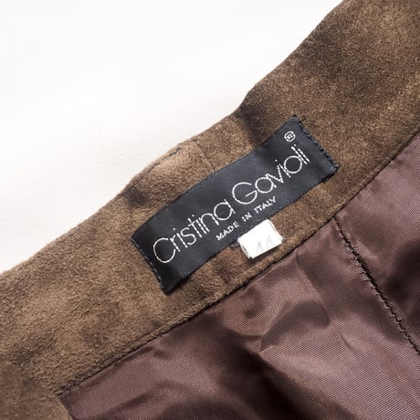 "Cristina Gavioli" suede tapered pants