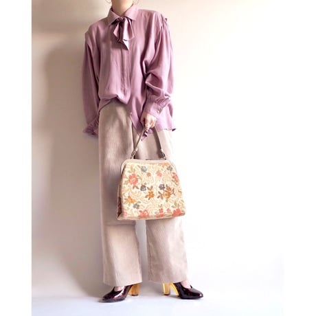 "Alfred dunner" beige corduroy easy pants