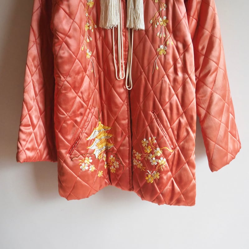 50〜60s chinese embroidered quilt jacket (CP) |