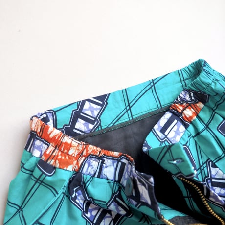 vintage african batik maxi skirt