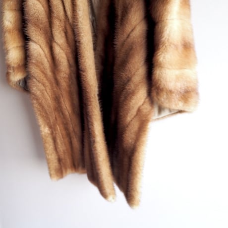 60s "Oak Park Furriers" mink fur cape