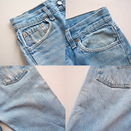 90s made in USA Levi's 501 damage denim