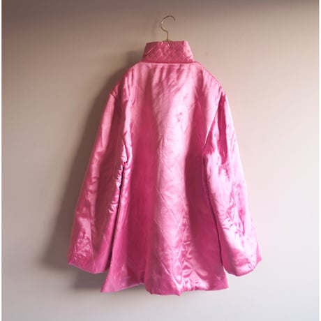 50〜60s chinese embroidered quilt jacket (pink)