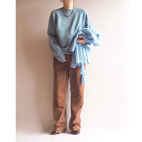 vintage ice blue plain sweat