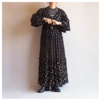 90s "ANGIE" metallic chiffon maxi dress