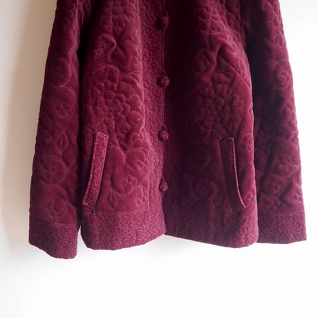 vintage floral quilted jacket