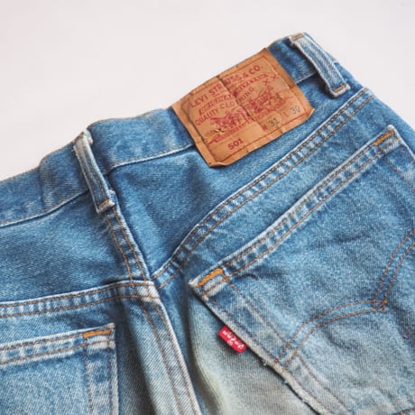 90s made in USA Levi's 501 damage denim