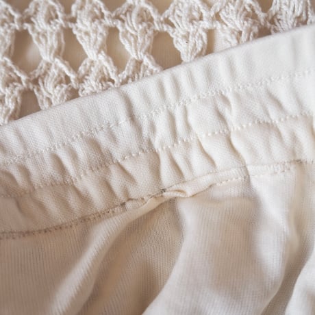 vintage ivory crochet maxi skirt