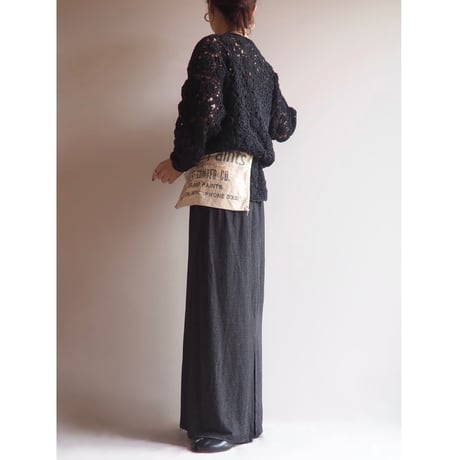 "Collection Chalice" floral crochet knit tops