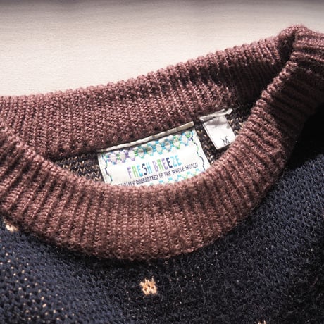 vintage floral pattern sweater