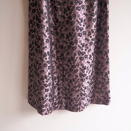 vintage floral brocade maxi skirt