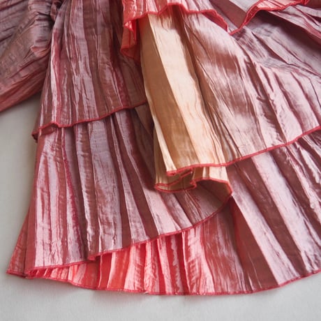 vintage iridescent gradation maxi skirt