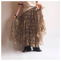 80s〜 "Sandi Kent" lace tiered midi skirt