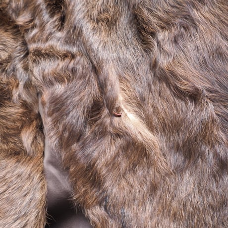 vintage brown lamb fur jacket