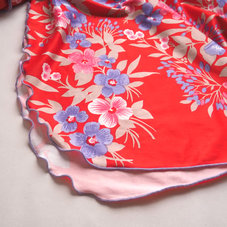 70s "Sears" floral kaftan dress