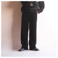 "R&M Richards" black velours easy pants