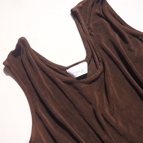 made in Germany texture sleeveless maxi dress