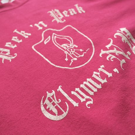 80s "JERZEES" vivid pink print sweat