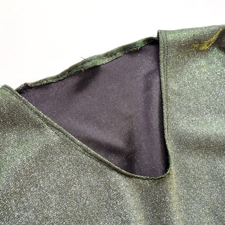 vintage iridescent shiny maxi dress