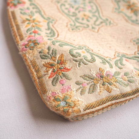 50s〜 made in Italy floral tapestry bag
