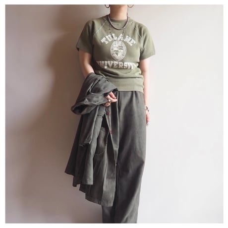 60s〜 s/s college print sweatshirt