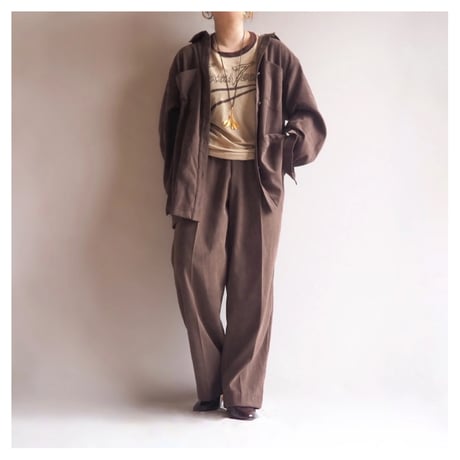 "Arfred Dunner" faux suede blouse & pants set