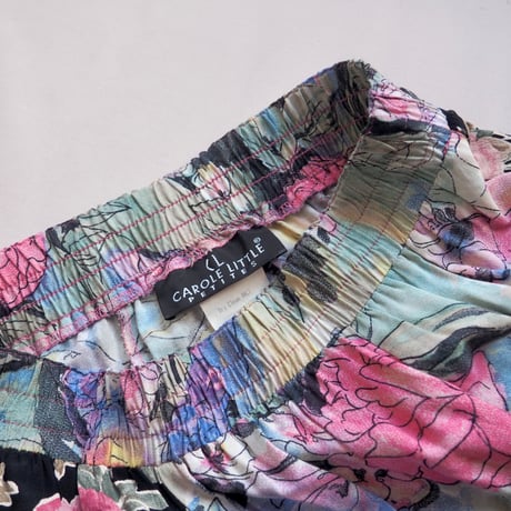 "Carol Little" floral patchwork midi skirt