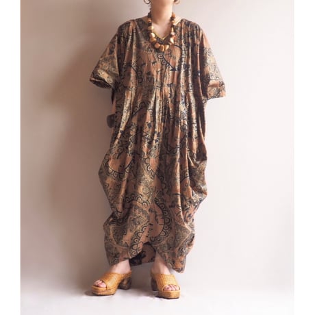 vintage african batik kaftan design dress
