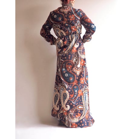 made in Italy paisley cache coeur maxi dress