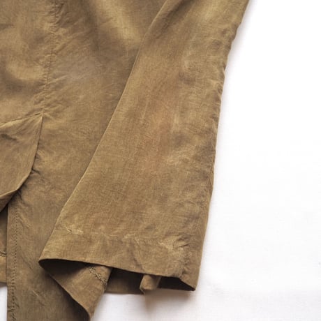made in USA rayon olive set up (blouse & skirt)