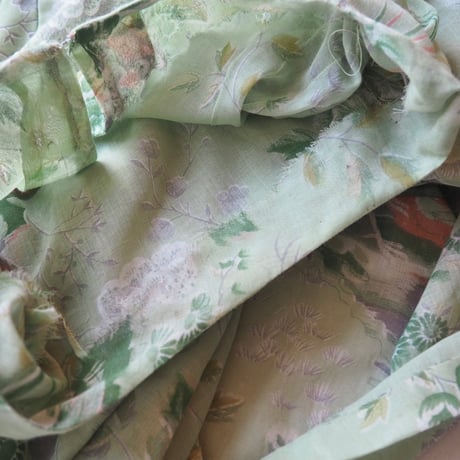 60s〜 floral sheer maxi dress