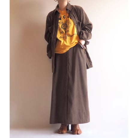 "Alfred Dunner" faux suede blouse & maxi skirt set