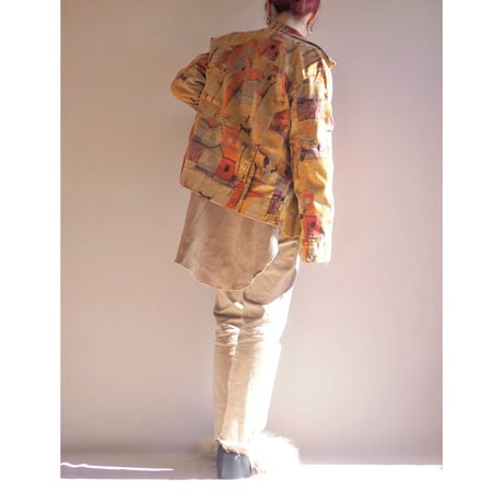 "CHICO's DESIGN" landscape corduroy jacket