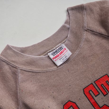 80s "ONEITA" painted college print sweatshirt